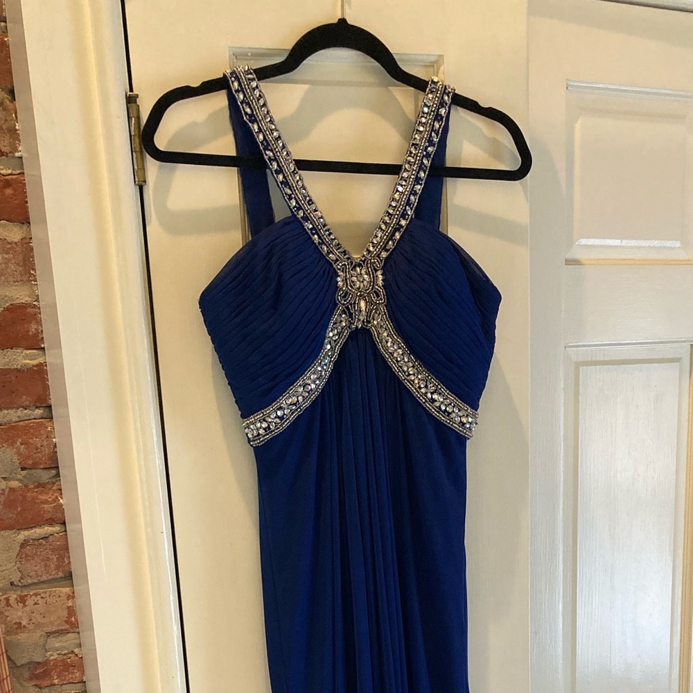 Prom Dress with beaded neckline
